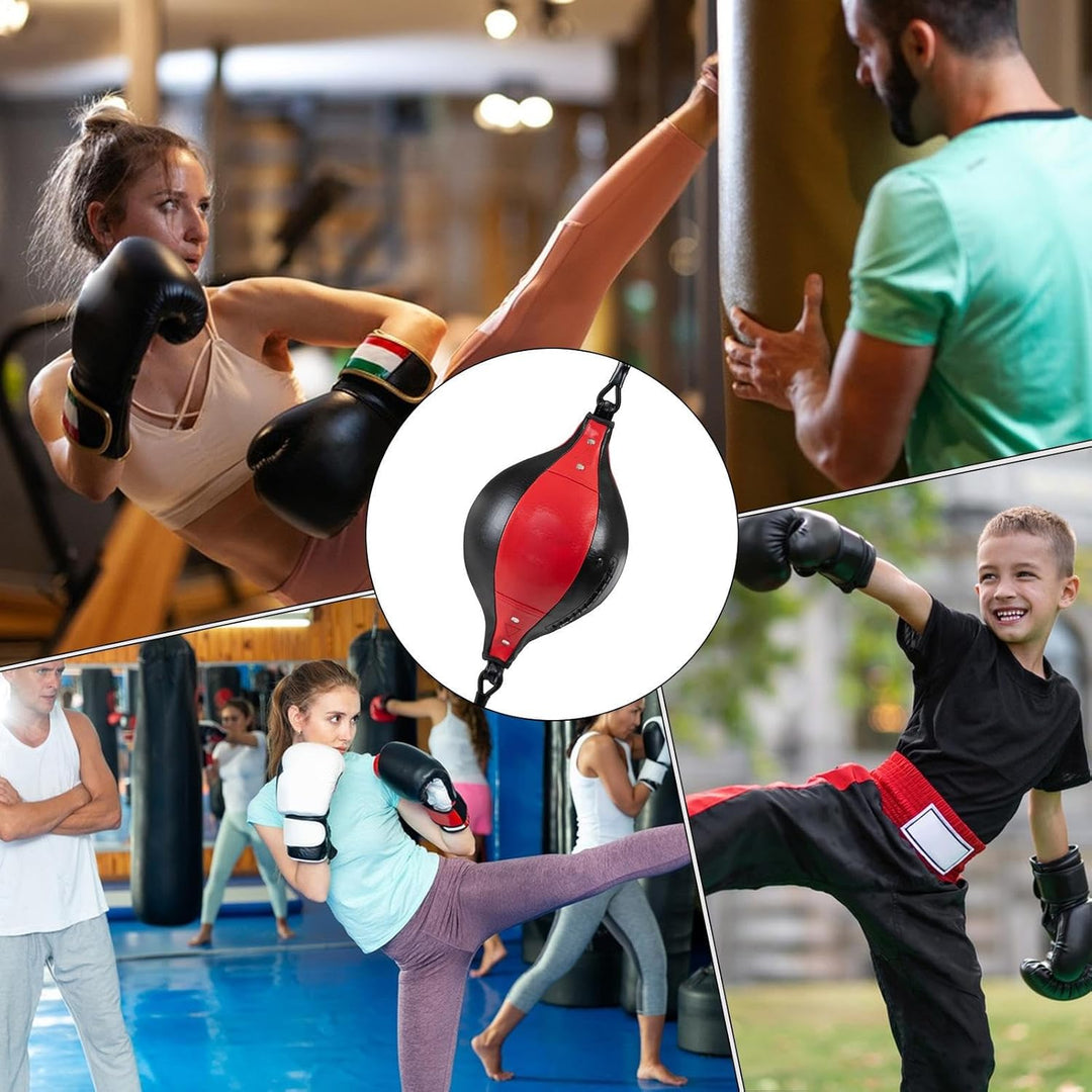 MFYOUPK Boxing - Elastischer Boxball | Flexibler Doppelendball Aus PU Leder Für Fitness Koordination