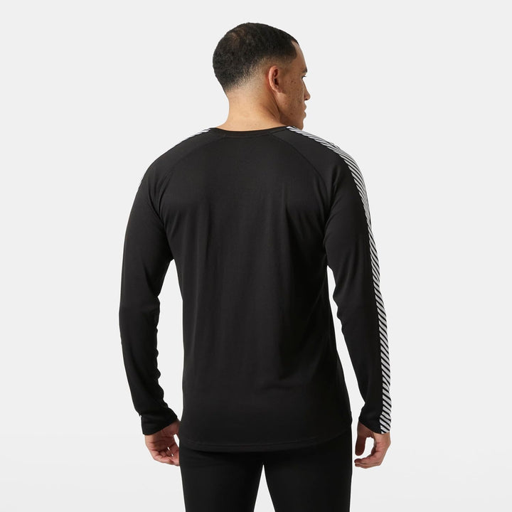 Helly Hansen Herren Lifa Active Stripe Crew Shirt S Schwarz, S Schwarz