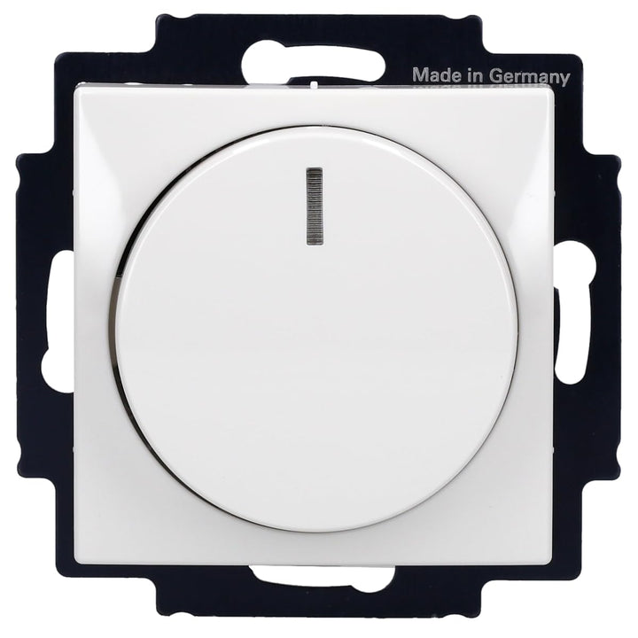 BUSCH-JÄGER, LED-Drehdimmer (LED Dimmer) 6523 U-102 mit Dimmerscheibe Zentralscheibe 2115-914 in Bal