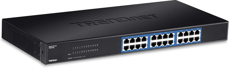 TRENDnet TEG-S24G 24-Port Unverwaltet Gigabit 10/100/1000 Mbps GREENnet Metallgehäuse Switch, 48 Gbp