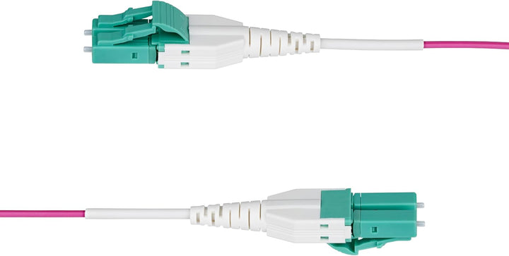 StarTech.com 50m LC-LC(UPC) OM4 Multimode Glasfaserkabel, Erika Violett, 50/125, 40G/100G, Uniboot L