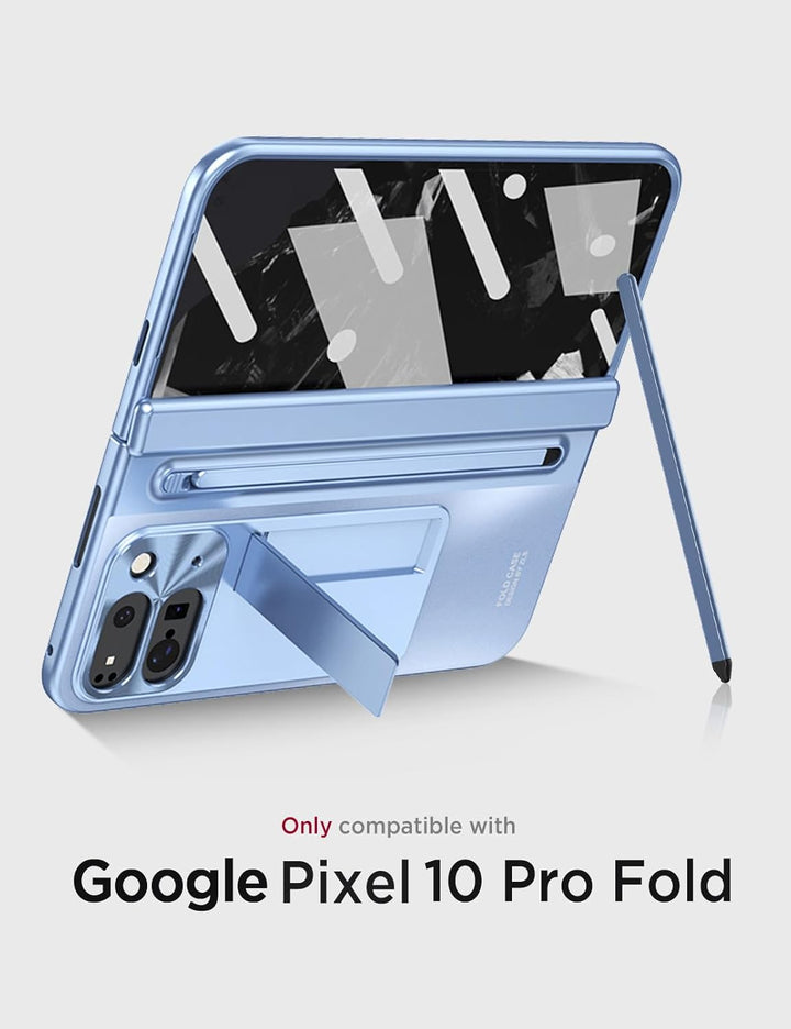 Miimall Kompatibel mit Google Pixel 10 Pro Fold Hülle mit Pen+Pen Slot, Ultra HD Displayschutzfolie