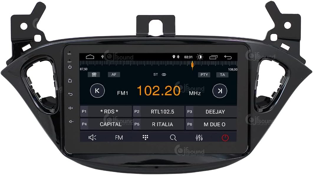 Personalisiertes Autoradio für Opel Corsa E Android GPS Bluetooth WiFi USB DAB+ Touchscreen 8" 4core