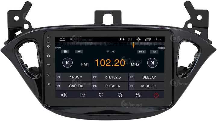 Personalisiertes Autoradio für Opel Corsa E Android GPS Bluetooth WiFi USB DAB+ Touchscreen 8" 4core