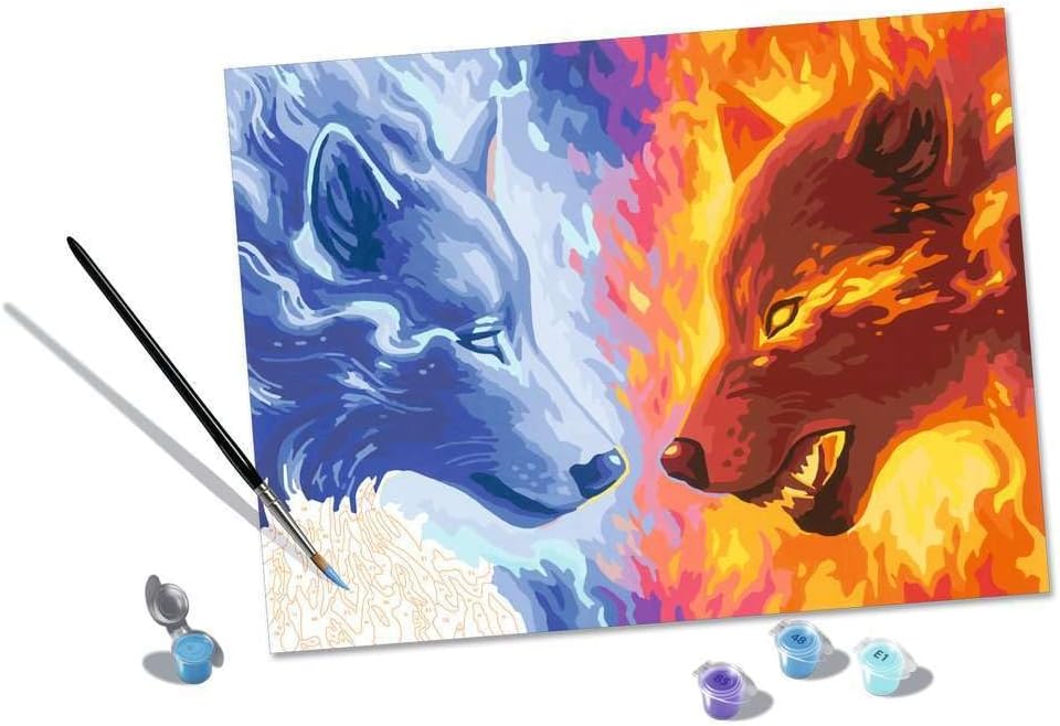 Ravensburger Malen nach Zahlen 20181 – Fire & Ice – ab 14 Jahren Alte Version, Alte Version