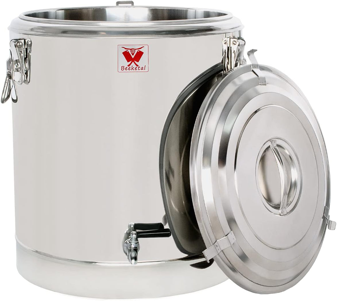 Beeketal 'BTE-60' Transport Thermobehälter 52,5 L mit Ablaufhahn für Speisen und Getränke, Gastro Sp