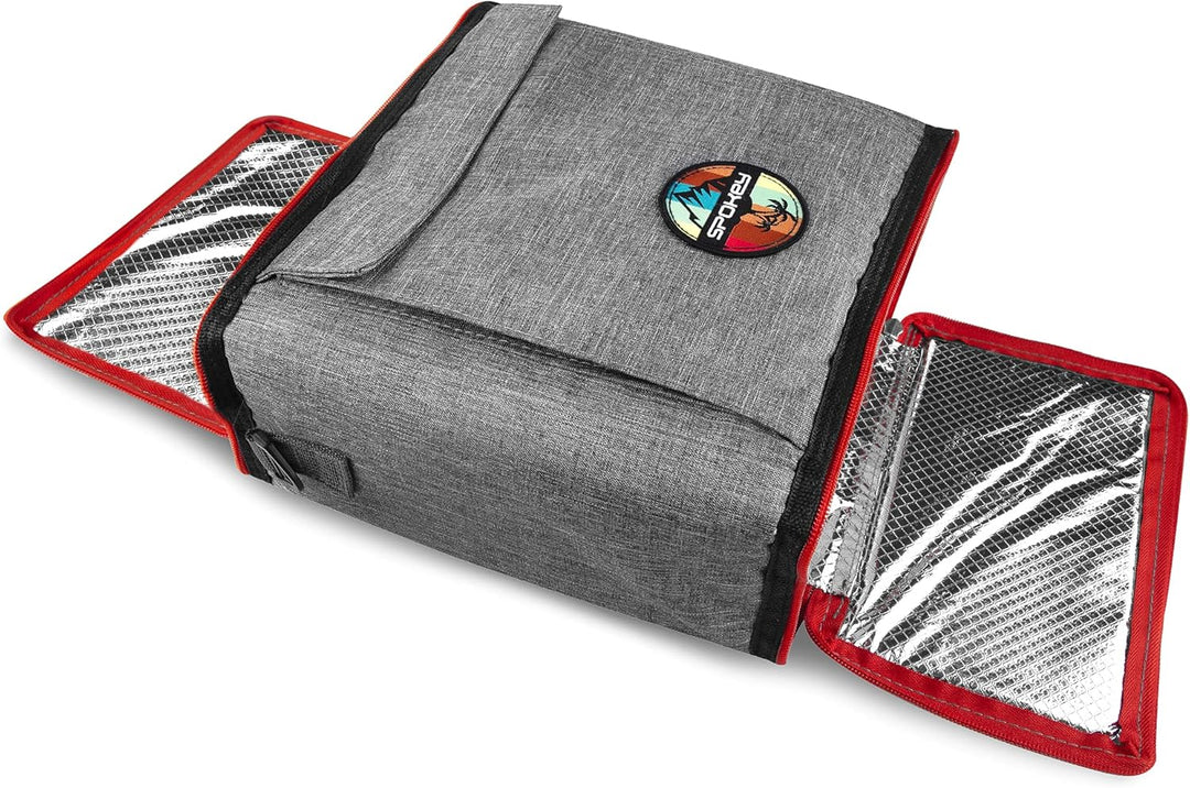 Spokey Icecube 2 Iso-Tasche mit Kühlgel, 25 x 25 x 25 cm, Volumen 12 l, aus 100% Polyester 420D Rip-