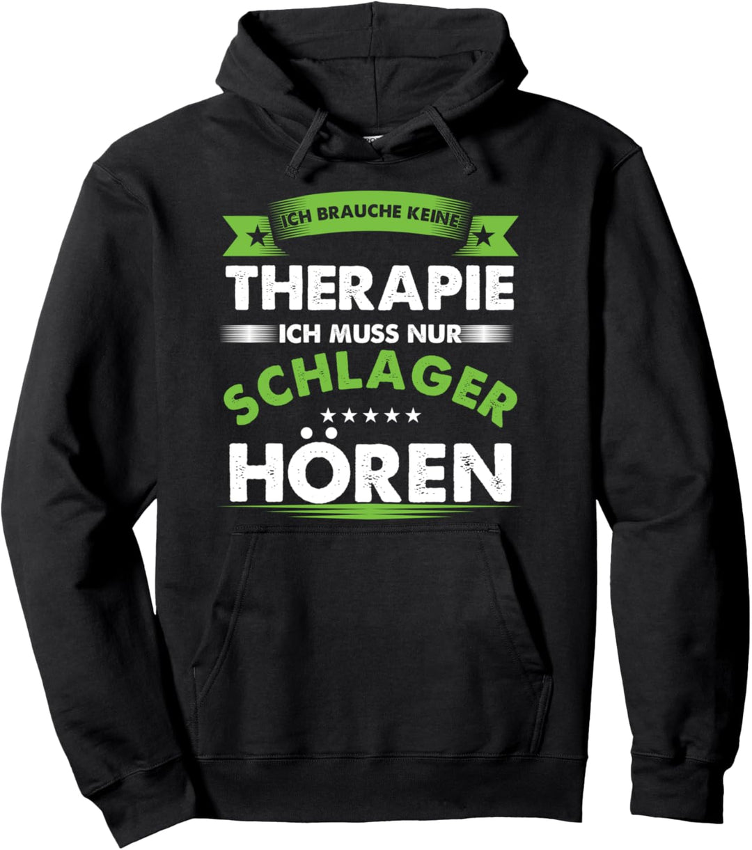 Schlager Therapie Popmusik Ohrwurm Volksmusik Party Geschenk Pullover Hoodie