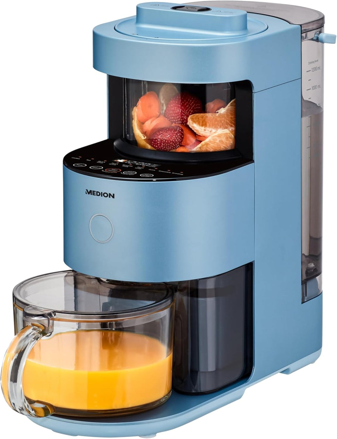 MEDION Suppenkocher mit Mixer (Suppenbereiter, Mixen und Kochen, perfekt für Suppen, Babynahrung, Sm