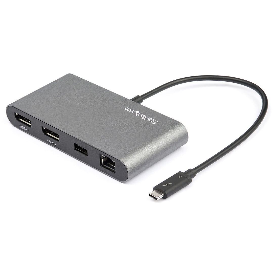 StarTech.com Thunderbolt 3 Mini Dock - Tragbare TB3-Dockingstation mit dual Monitoren und DP 4K 60 H