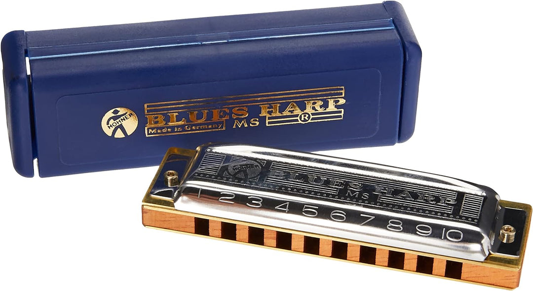 Hohner M569633 Echo Harp 96 C/G Mundharmonika & Blues Harp Mundharmonika in C-Dur Bundle mit Blues H