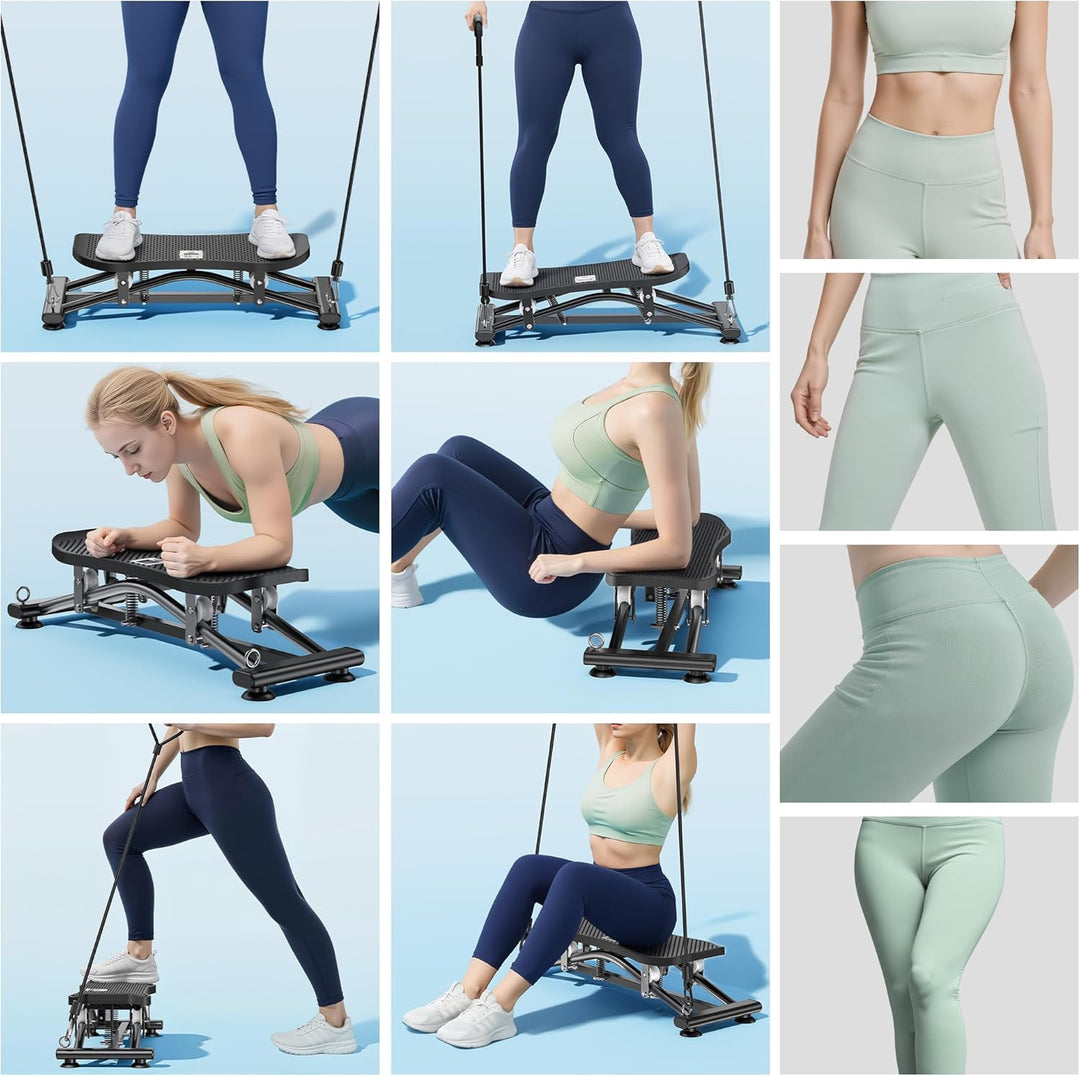 Balance Trainer Simulierte Skimaschine Widerstandsbasiertes Home Fitnessgerät Swing Stepper & Sidest