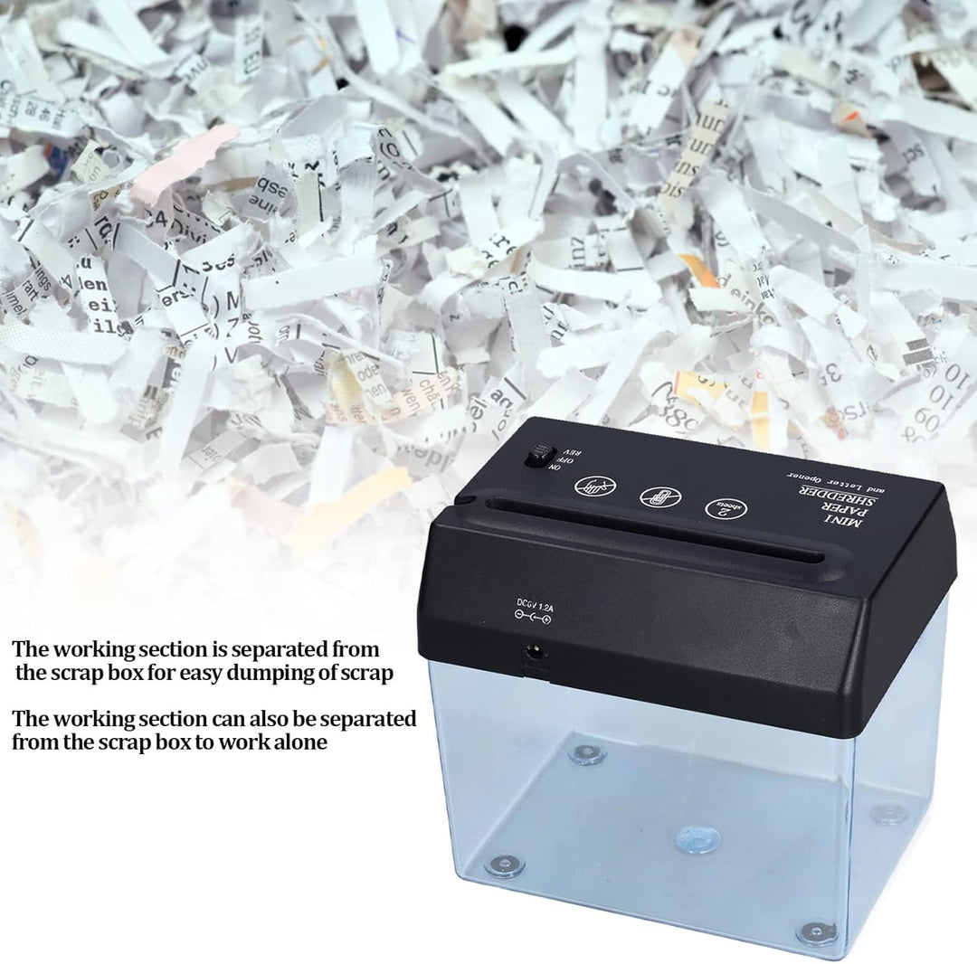 Mini-Aktenvernichter, USB-Papier-Metallmesser, elektrischer Aktenvernichter, langlebig, tragbar, eff