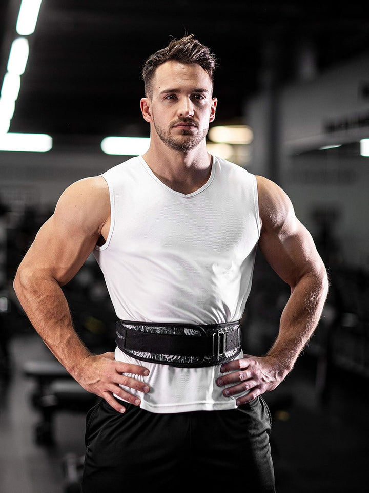 Fitgriff® Gewichthebergürtel V2 - Gewichtheber Gürtel für Damen und Herren - Bodybuilding, Krafttrai