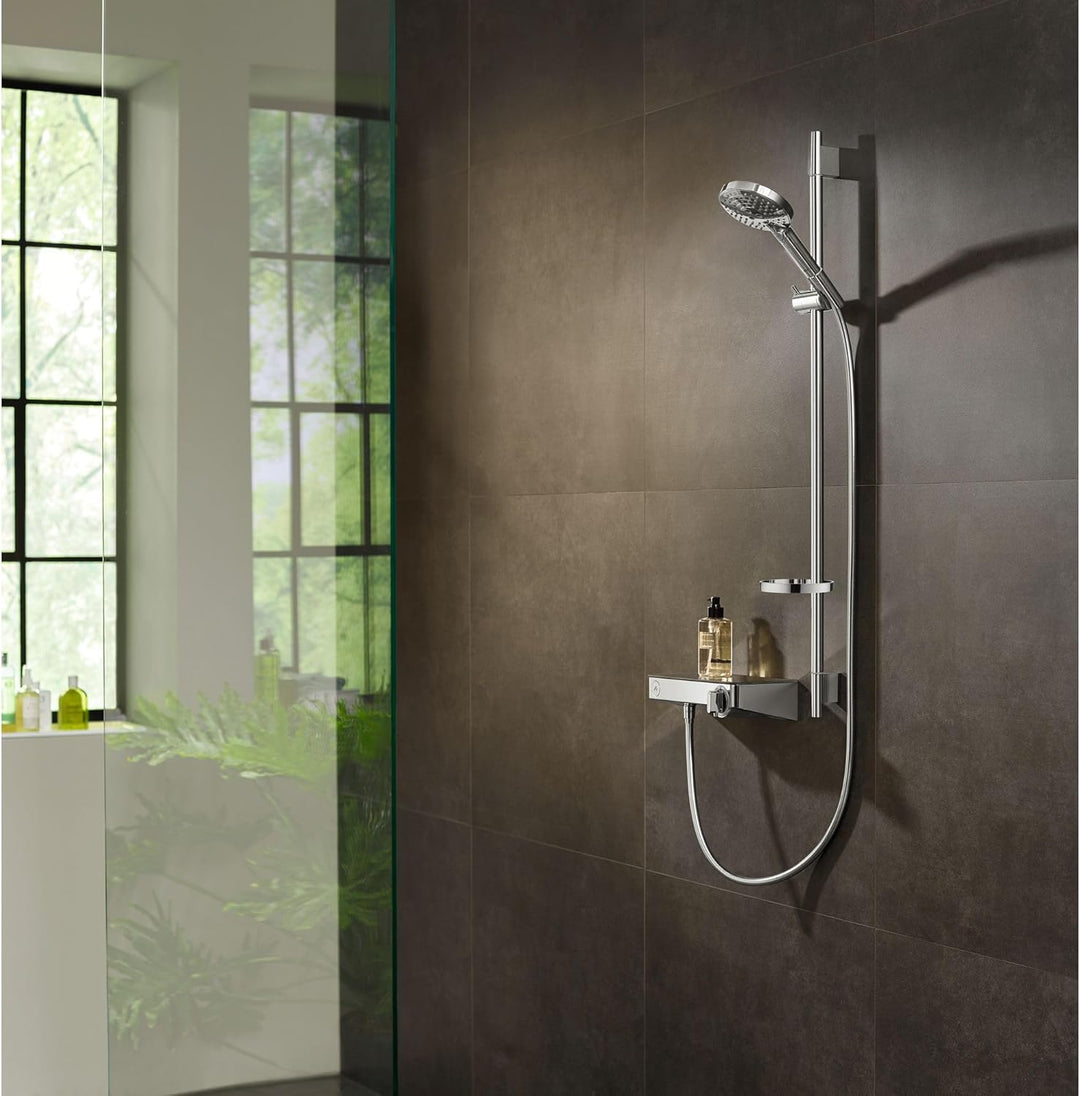 hansgrohe wassersparendes Duschsystem Raindance Select PowderRain Regendusche (Duschkopf, Schlauch,