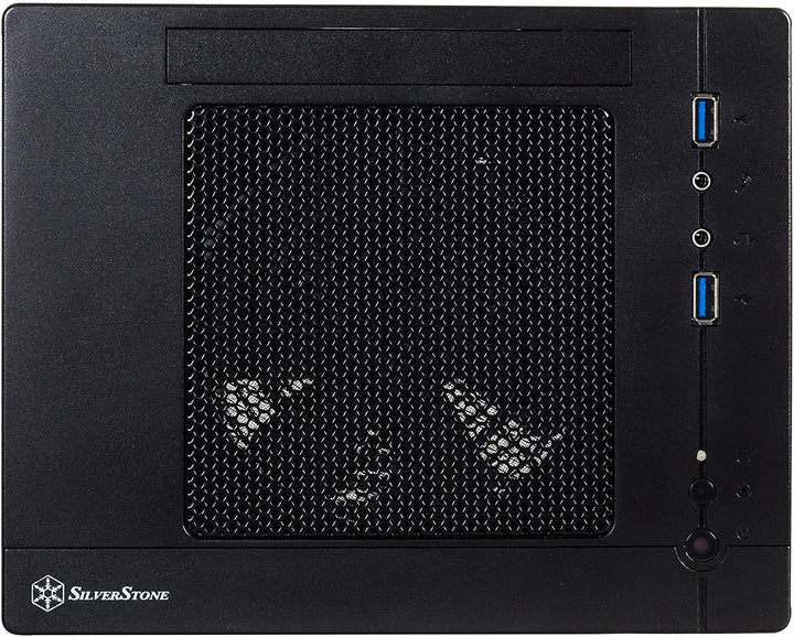 SilverStone SST-SG05BB-Lite - Sugo Mini-ITX kompaktes Cube Gehäuse, schwarz, Schwarz