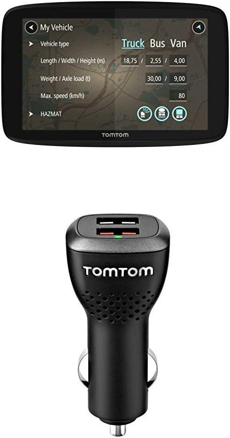 TomTom GO Professional 620 LKW-Navigationsgerät (Updates über Wi-Fi, 15,2 cm (6 Zoll), Smartphone-Be