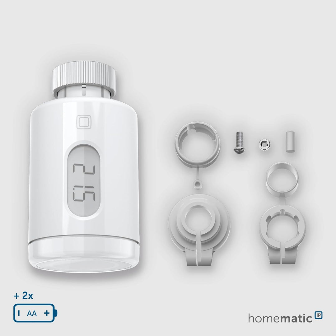 Homematic IP Smart Home Starter Set Heizen - Pure, Digitale Steuerung für Heizung mit oder ohne App,