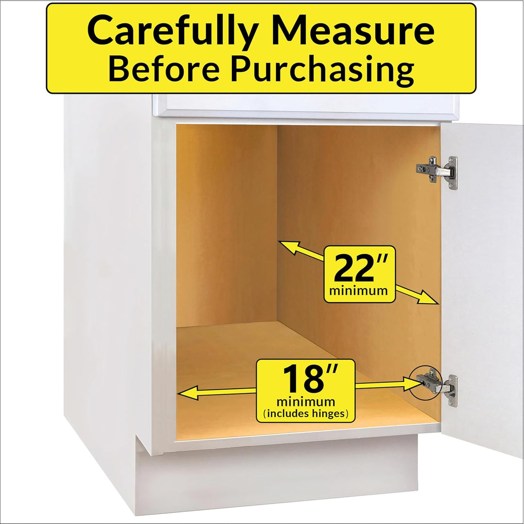 Lynk Professional, Schrank Organizer, Ziehen unter Schrank Schiebetür Regal – 27,9 cm breit x 45,7 c