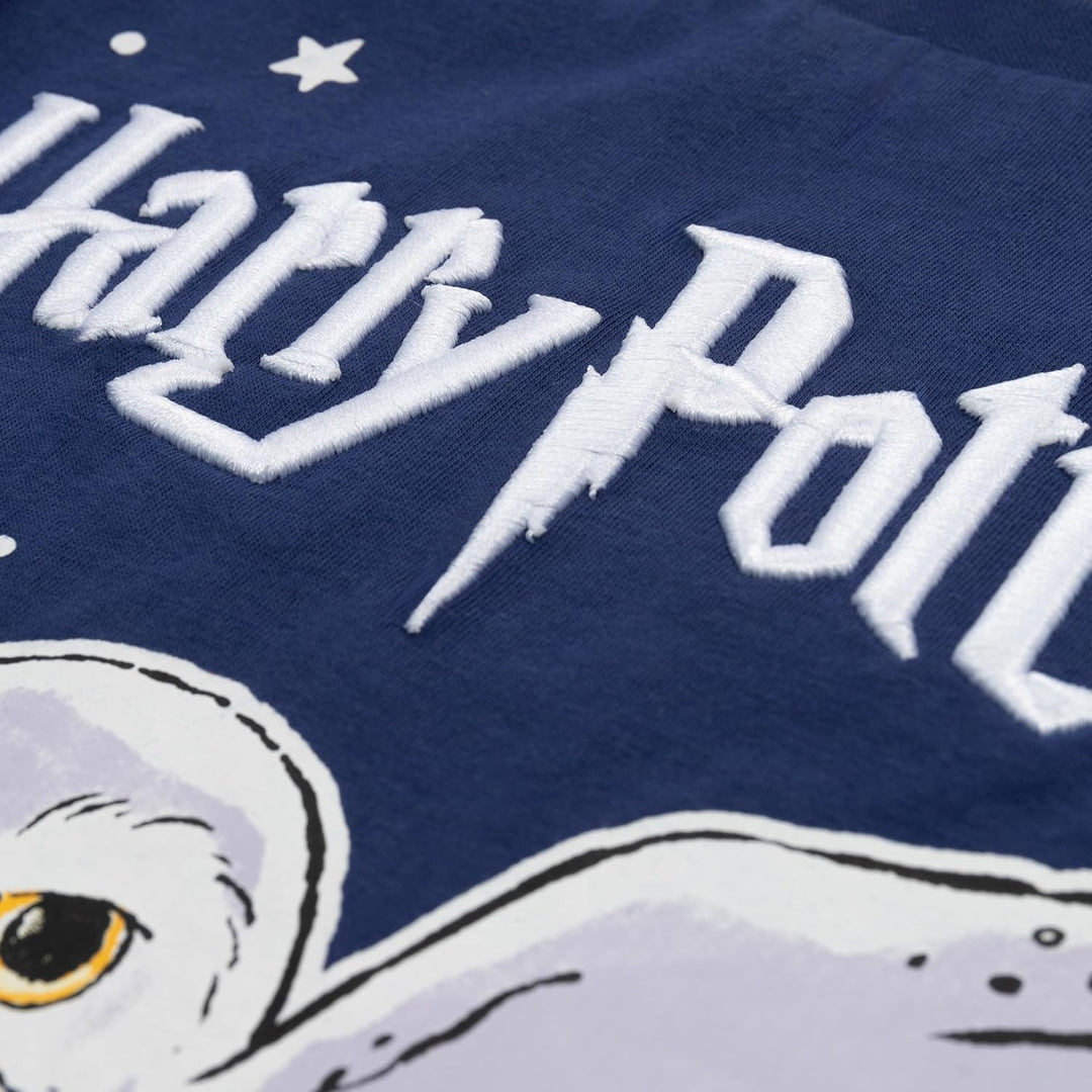 Harry Potter Mädchen Pullover Hogwarts Langarmshirt - T-Shirt mit Hedwig Design - 100% Baumwolle - B