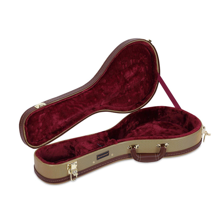 Crossrock Deluxe Holzkoffer für A-Style Mandoline, Tweed (CRW600MATW) A-style Tweed, A-style Tweed