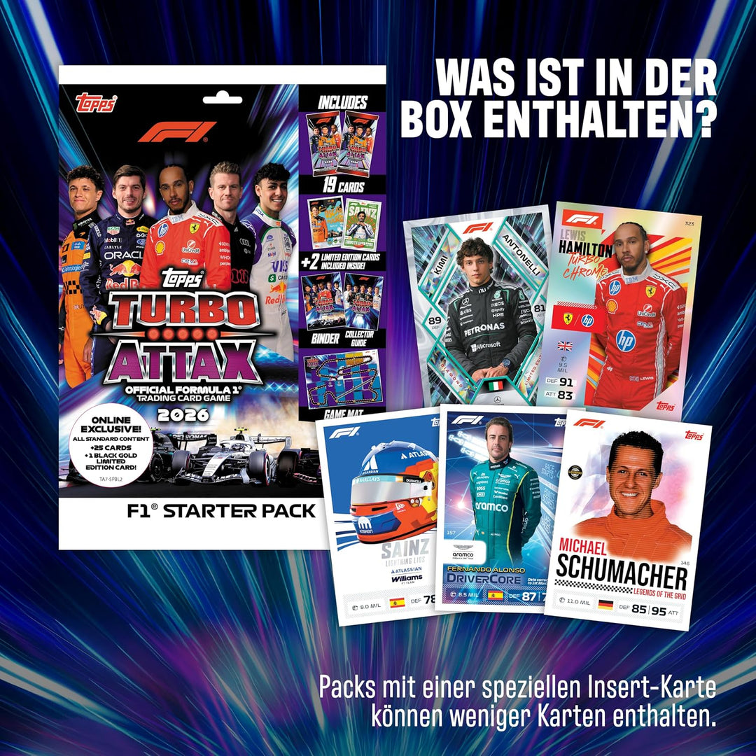 Topps Formula 1 2026 Turbo Attax - Starter Pack (Online Exclusive)