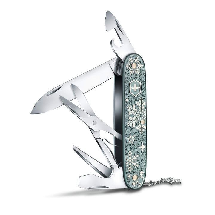 Victorinox Taschenmesser Pioneer X Winter Magic, 93mm, 2020 Special Edition, Blau-grau