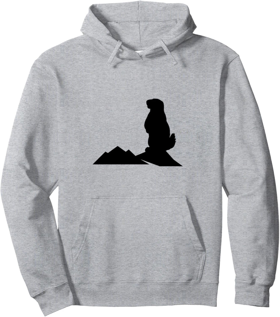 Murmeltier Berg Alpen Natur Wandern Berge Klettern Pullover Hoodie