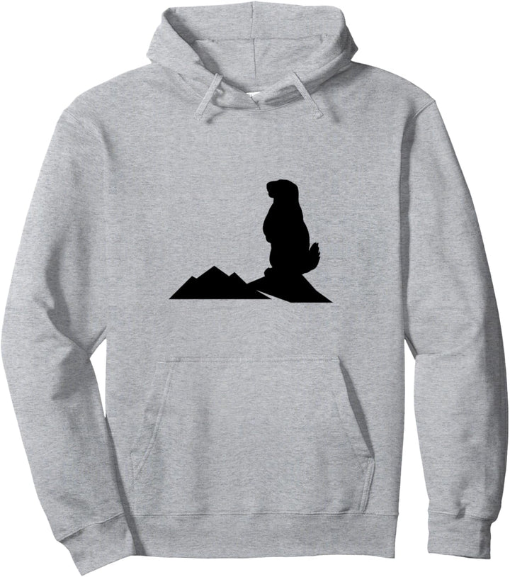 Murmeltier Berg Alpen Natur Wandern Berge Klettern Pullover Hoodie