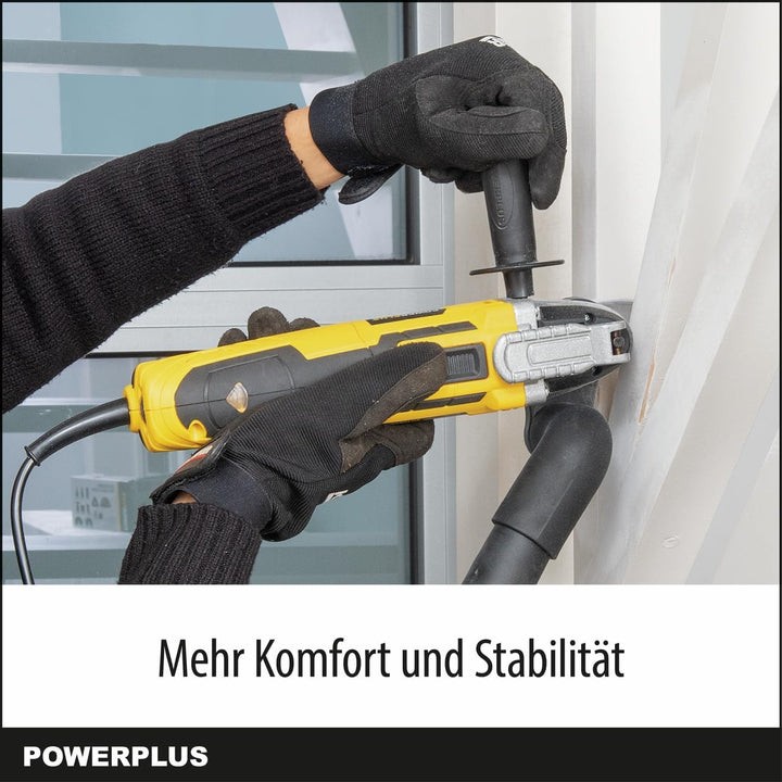 Powerplus Multitool POWX1347MC Multifunktionswerkzeug zum Schleifen, Schneiden &amp; Polieren - Schnellw