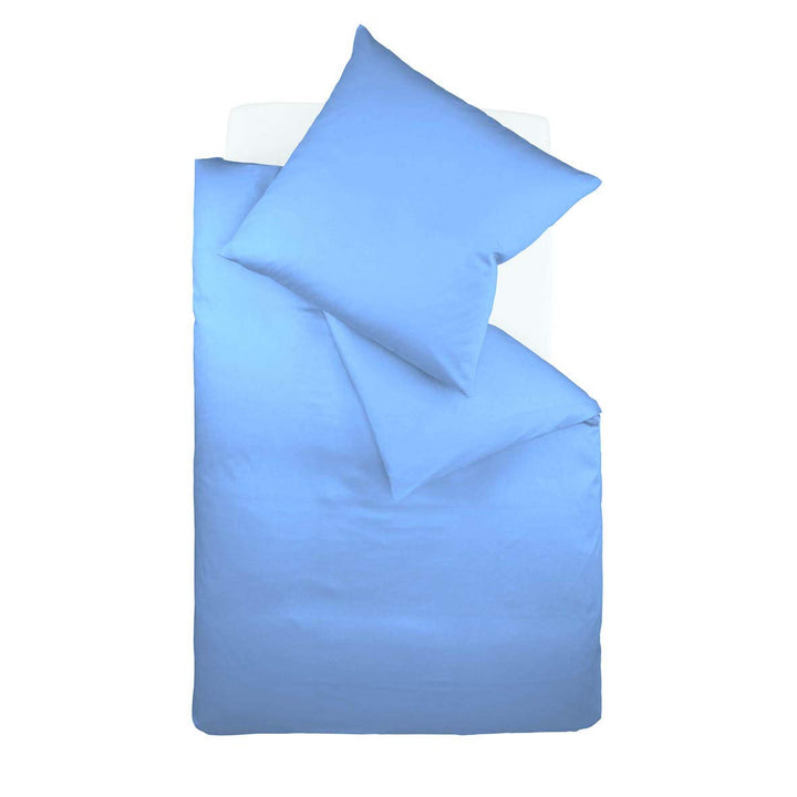 Fleuresse Colours Bettwäsche, Uni-Mako-Satin, himmelblau, 155 x 220 cm Mittelblau 155/220 Uni, Mitte