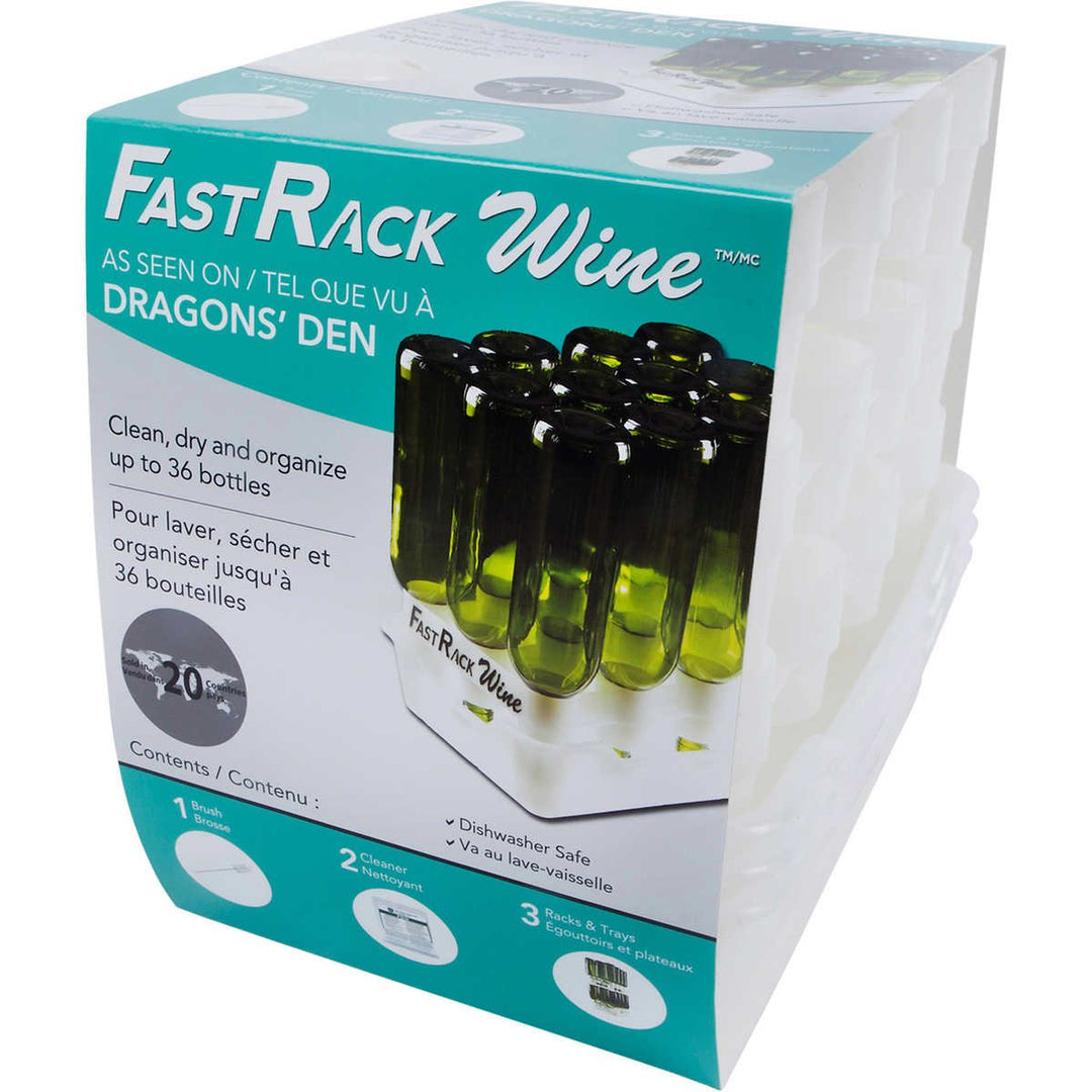 FastFerment FastRack Bomber Tray Weinflaschen-Reinigungs- und Trockengestell, FastRack12 Zwei Regale