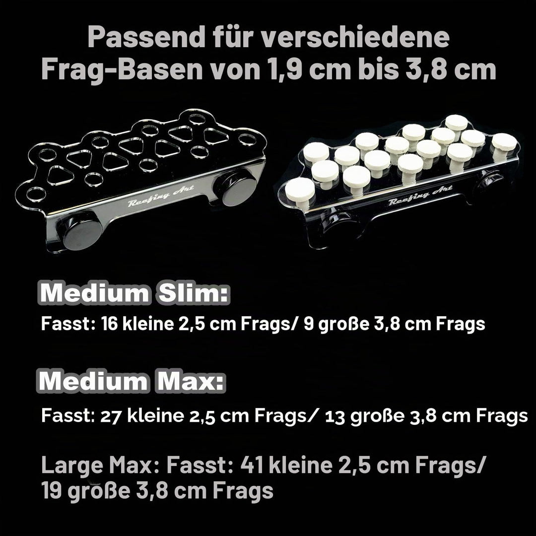 Reefing Art Magnetisches Korallen-Frag Rack stärkste N52 Magnete für bis zu 41 Stecker (mittlere Grö