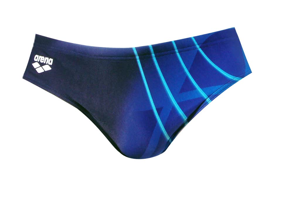 ARENA Men's Swim Briefs Placement Navy-Bright Blue S Blau, S Blau