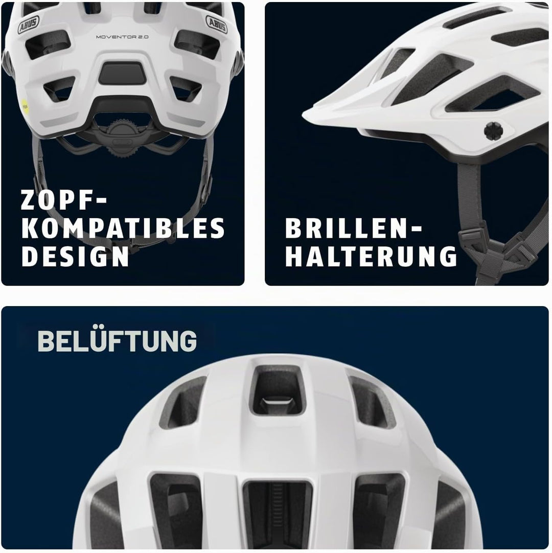 ABUS MTB-Helm Moventor 2.0 MIPS - Fahrradhelm mit Aufprallschutz für den Geländeeinsatz - All-Mounta