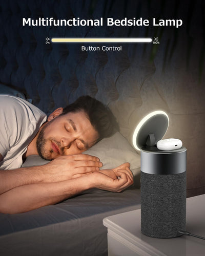 COLSUR Bluetooth Lautsprecher, Mag-Safe Kabelloses Ladegerät, Bluetooth Lautsprecher mit Nachtlicht,