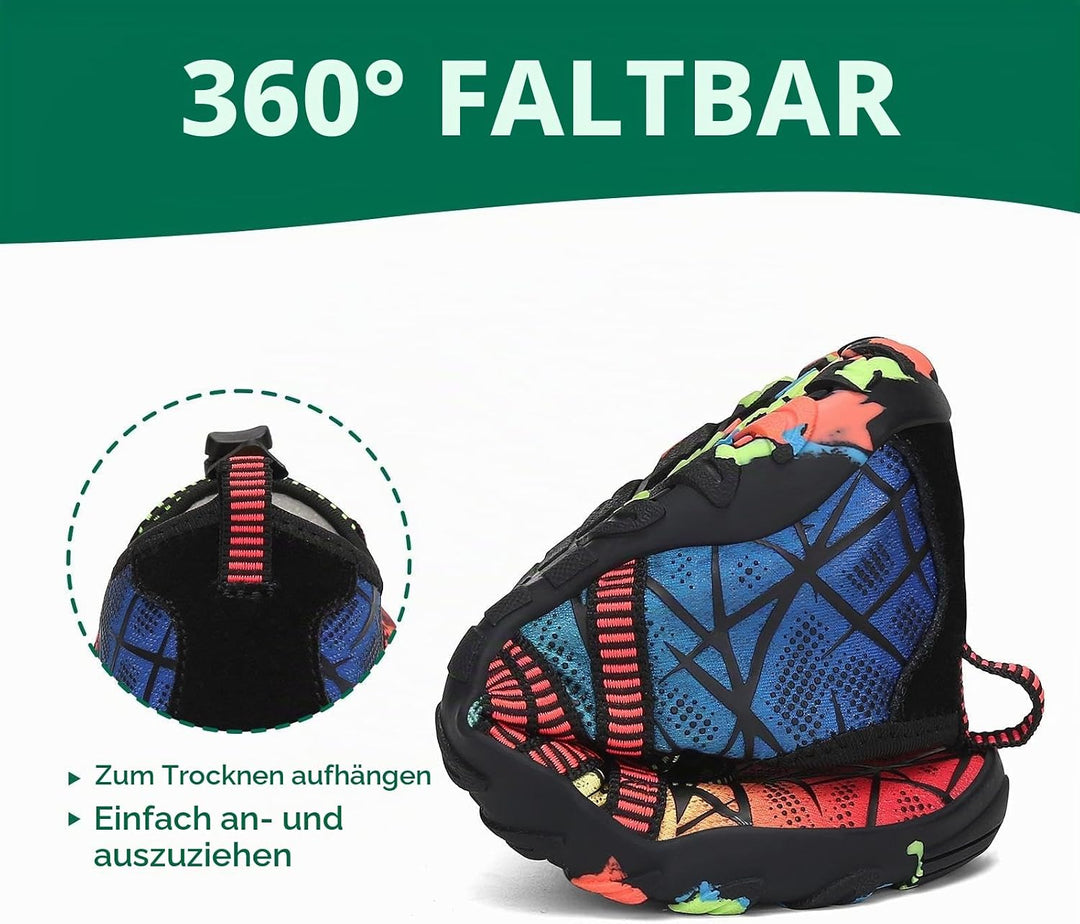SAGUARO Kinder Badeschuhe rutschfeste Schnell Trocknend Aquaschuhe Gr.24-36 24 EU Stil 3 Rot, 24 EU