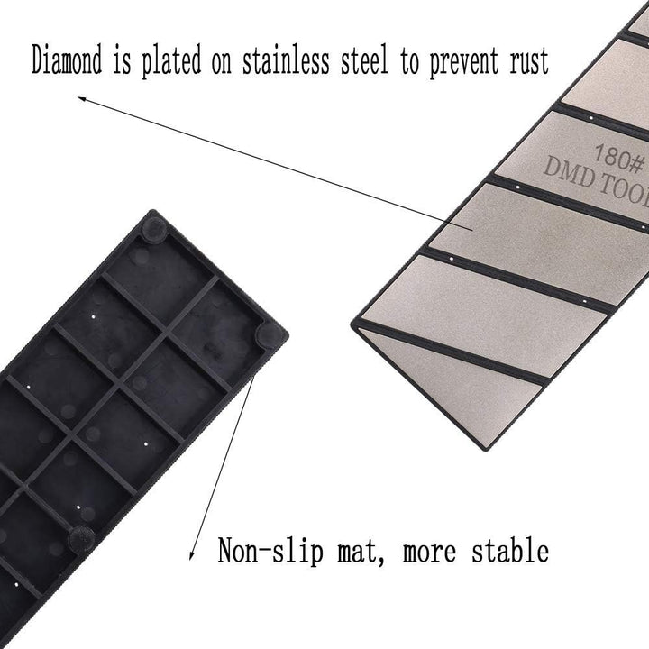 QZATACAEN Diamantschärfstein Diamantabflachungsstein Läppplatte Einseitig 180Grit Fixing Flattener 2