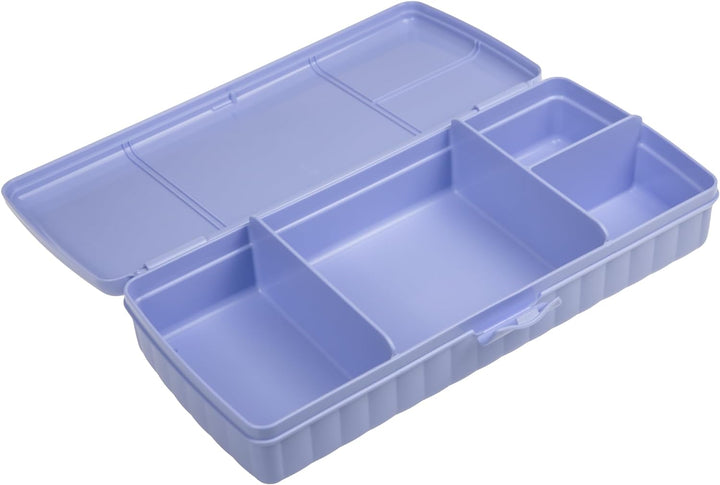 Tupperware Pausenbuffet - Brotdose mit Einteilung + Ketchuplöffel erdbeer