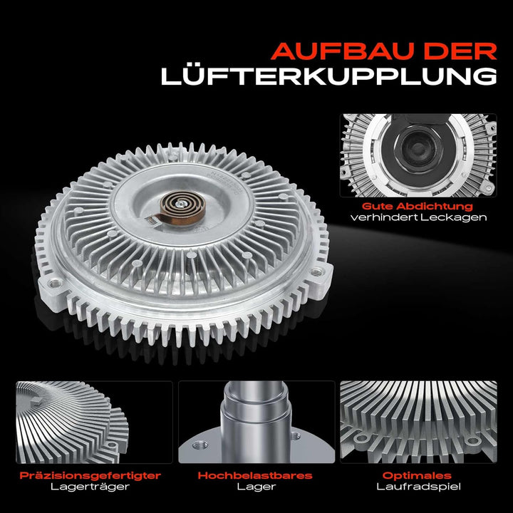 Frankberg Lüfterkupplung Kühlerlüfter Kompatibel mit 3er E46 330d 330xd 3.0L 2002-2005 3er Touring E