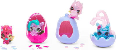 Hatchimals CollEGGtibles Shimmer Babies Multipack - mit 4 niedlichen Figuren und Baby-Überraschung,