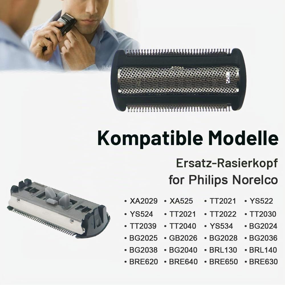 WuYan Aristokratischer Ersatz Scherfolie Scherkopf für Philips Bodygroom/Norelco BG2024, BG2025, BG2