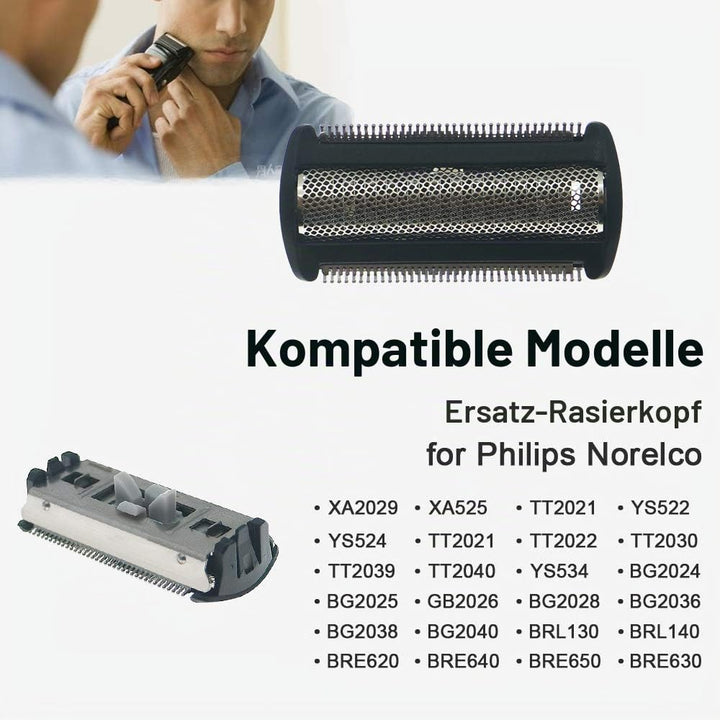 WuYan Aristokratischer Ersatz Scherfolie Scherkopf für Philips Bodygroom/Norelco BG2024, BG2025, BG2