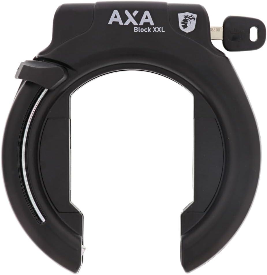 AXA Set Block XXL Retractable + ULC 130 + Transporttasche – Rahmenschloss Set mit Einsteckkette und