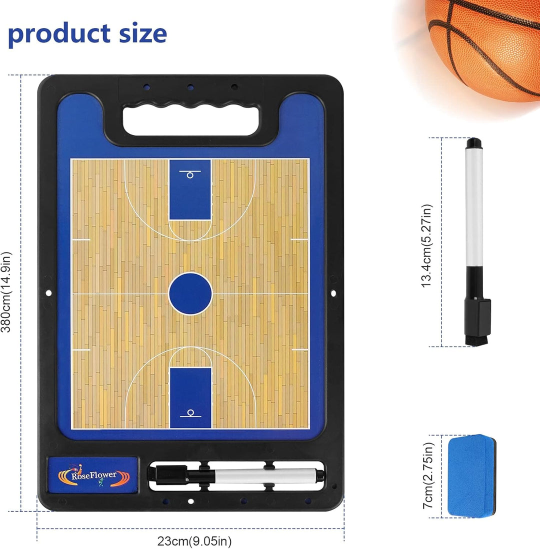 RoseFlower Basketball Taktikboard, Professional Basketball Taktikbrett Coach Board Magnetische Train