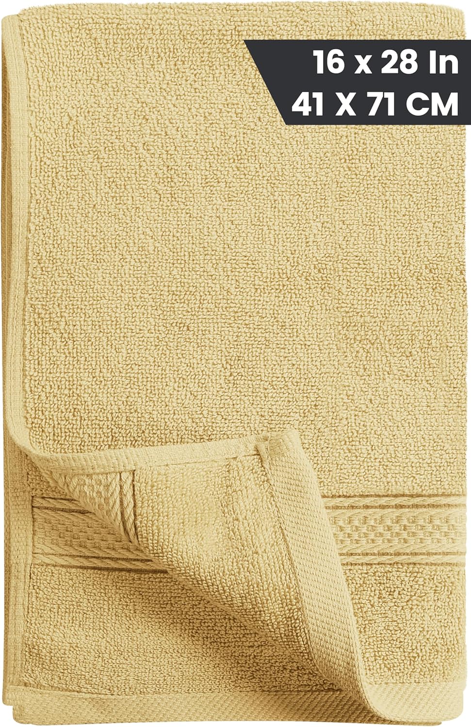 Utopia Towels Handtücher, Baumwolle, 600 g/m², 6 Stück Beige, Beige