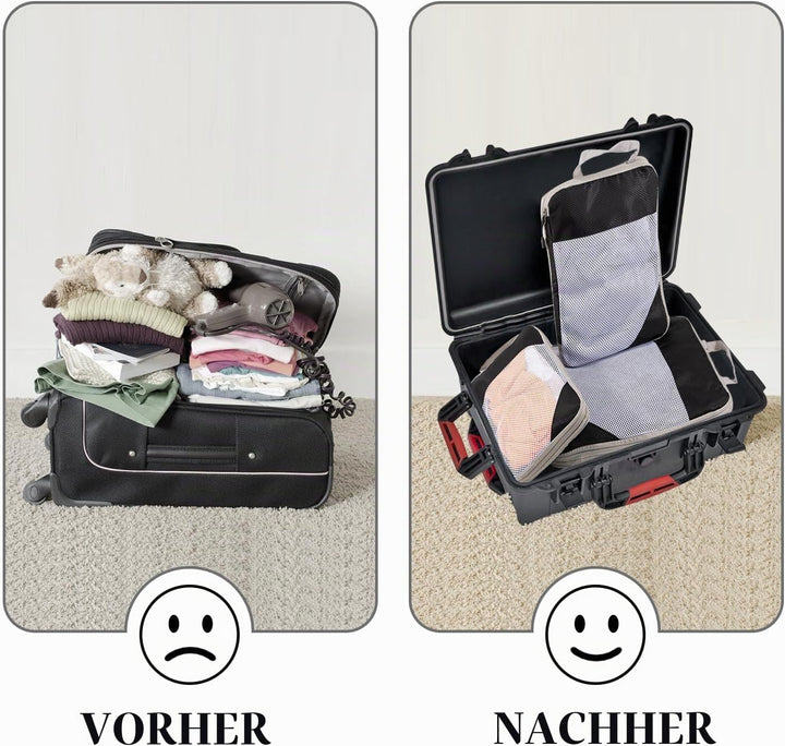 Organizer für Koffer, Aufbewahrung, Koffer, Organizer, Kompressionstasche, Reisetasche, wasserdicht,