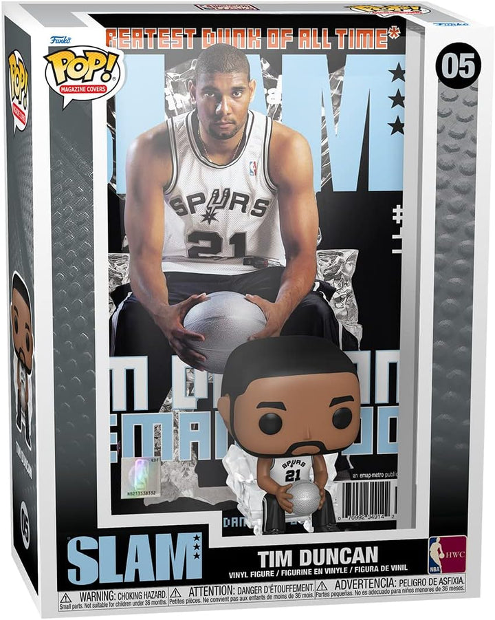 Funko Pop! NBA Cover: SLAM - Tim Duncan - Vinyl-Sammelfigur - Geschenkidee - Offizielle Handelswaren