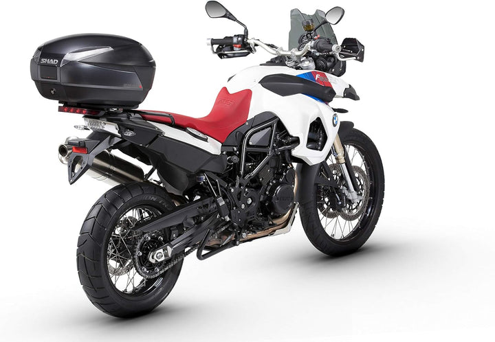 Shad D0B48100 Top-Case mit Universal Halter und Rückstrahler, 48 Liter Schwarz, Schwarz