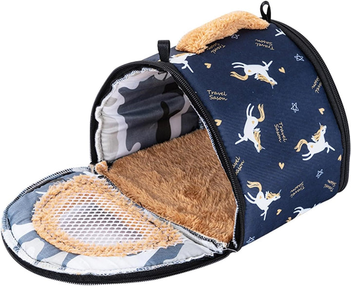 Pet Carriertasche, Hamster -Trägertasche - Hedgehog -Träger Windschutzkoffer,Tragen Sie den ausgehen